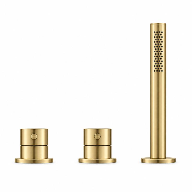 Aquanello Eterna 3-gats Badrandmengkraan met Handdouche Goud ET3100-60